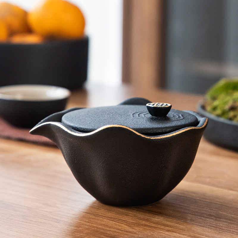 原源软包装旅行茶具便携户外粗陶快客杯一壶二杯家用功夫茶具套装_虎窝淘