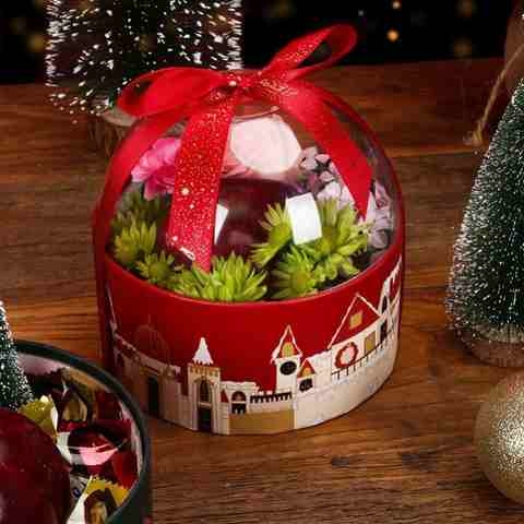 2021平安夜苹果盒子圣诞节抱抱桶圣诞包装盒平安果空礼盒装苹果w8