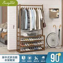  Clothes hanger floor bedroom hanging clothes hanger Shoe Rack Integrated Net Red Home Containing Clothes Rack Indoor Bag Rack Clothe Hat