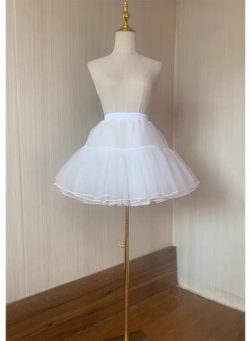 lolita裙撑40厘米四层微暴力日常无骨软纱衬裙棉花糖洛丽塔云朵撑