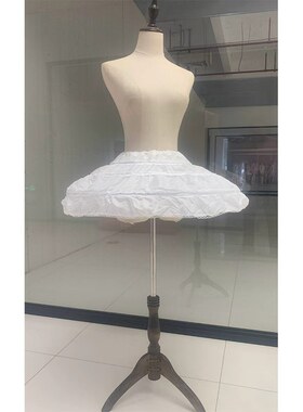 儿童礼服35裙蓬裙衬裙女孩子礼服演出内撑蓬蓬裙带骨撑裙配饰裙撑