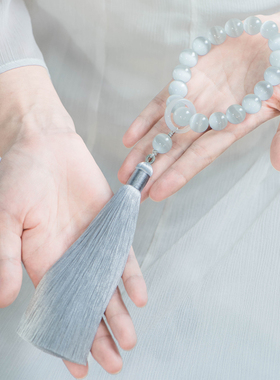 简修行猫眼石气质优雅十八子手串