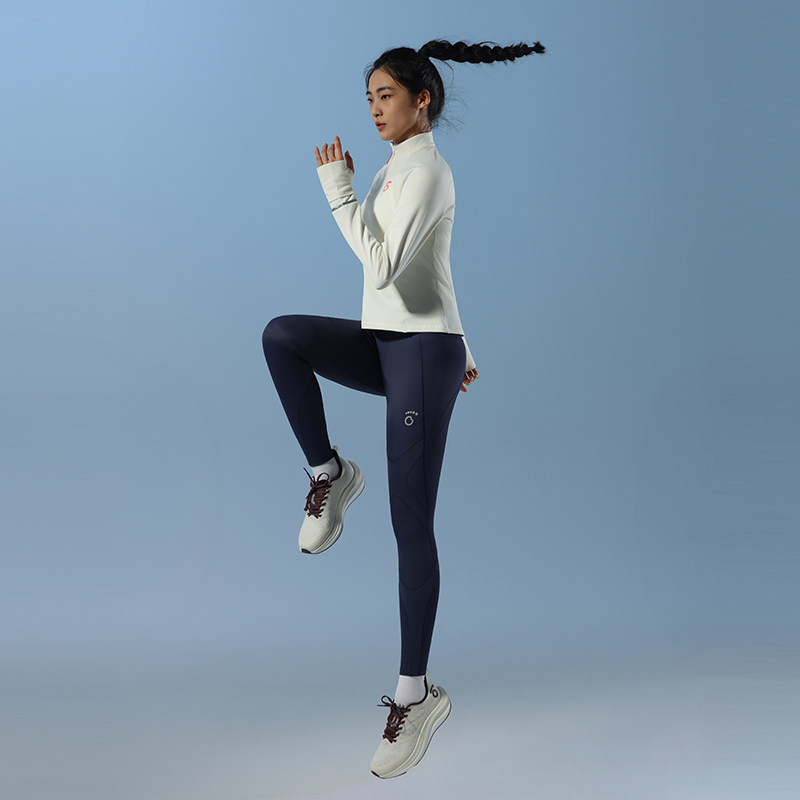 马孔多支撑压缩长裤吸湿速干适度压缩训练马拉松跑步运动压缩裤 - 图0