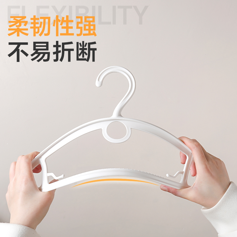 衣架家用挂衣无痕防肩角宽肩防滑晾衣架大号加厚加粗加大撑子挂架 - 图2