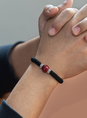 保真朱砂配饰情侣本命年红手绳