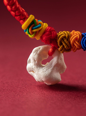 手工编织桃篮猪惊骨平安红绳手绳