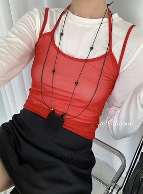 YoRoooi 韩系百搭挂脖设计感精致mini月牙包项链便携式收纳包挂链