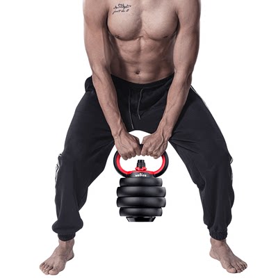 Wellfire壶铃配件组合可调节重量把手哑铃杠铃套装俯卧撑支架 虎窝淘