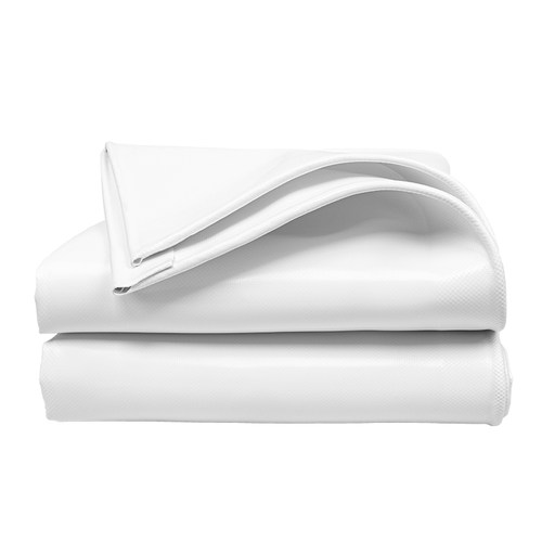 加厚刀刮布防雨布篷布防水布油布帆布雨布雨棚布遮阳防水防晒白色 - 图3