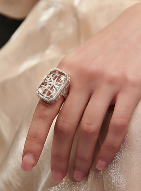 戒指女轻奢小众设计法式Aay复古