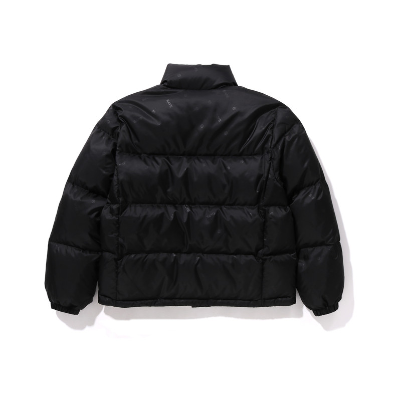 BAPE女装秋冬暗纹商标字母图案立领拉链羽绒服244002L