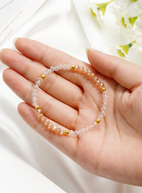 水晶手链简约小众设计细款手串