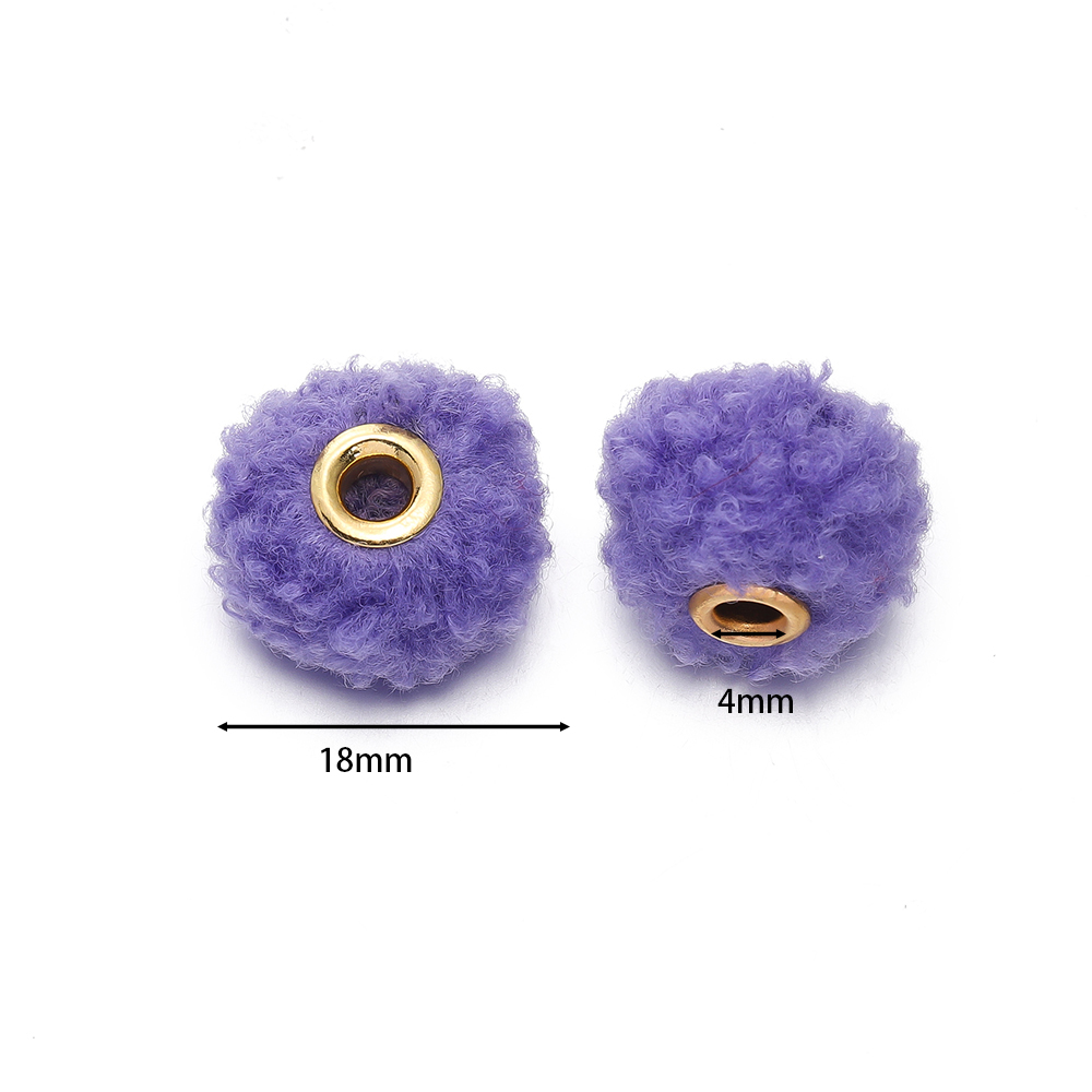 17mm泰迪绒秋冬包布大孔珠子diy耳钉毛绒包服饰穿孔毛球配饰,淘宝优惠券,粉丝福利购,淘宝优惠卷