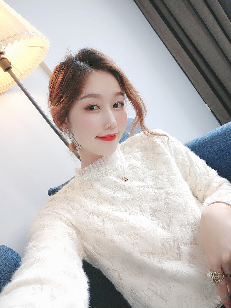 尚维洛蕾丝2020年秋冬新款打底衫 尚维洛蕾丝衫/雪纺衫