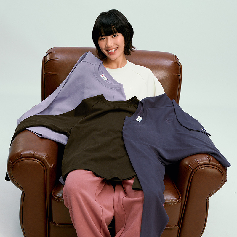 Champion冠军T恤女2026春季新款纯棉打底衫休闲纯色宽松长袖上衣,淘宝优惠券,粉丝福利购,淘宝优惠卷