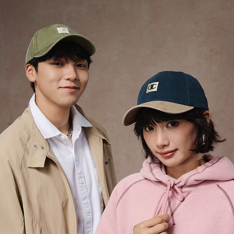 Champion冠军棒球帽2025秋季新款男女情侣时尚拼接刺绣鸭舌帽子潮