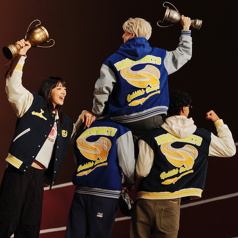 Champion men's contrasting color baseball jacket