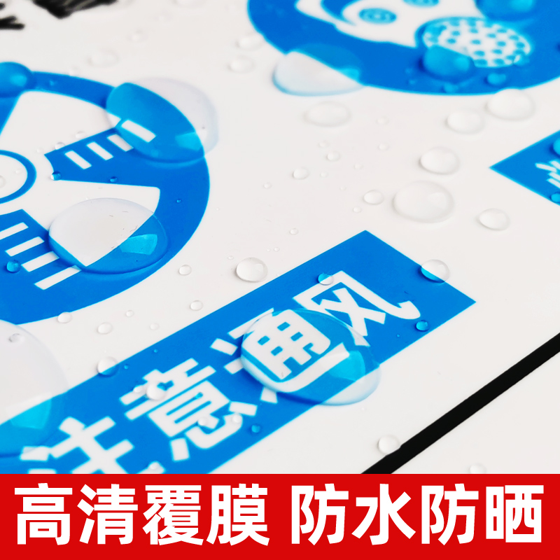 职业危害告知卡警示牌戴耳塞职业病警示标识告知牌标志粉尘安全风险点车间注意当心禁止医院应急吸烟警告检查 - 图2