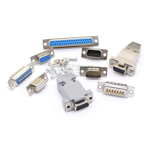 DB9母头公头9针孔15/25/37串口头免焊式接头RS232插头焊线式外壳 - 图3