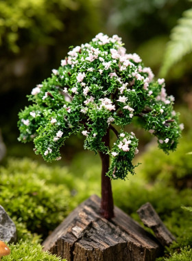 仿真小树微景观造景DIY摆件 幸福树 苔藓瓶桌面装饰造景素材