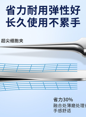 【超尖细】5号细胞夹黑头镊子