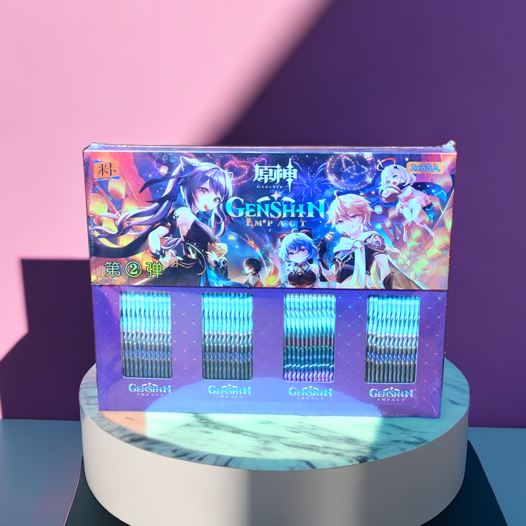 米卡原神卡片五元包第四弹散兵雷电将军可莉角色卡砖收藏卡牌周边