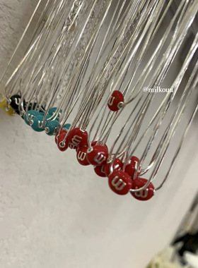 韩国纯银蛇骨链可爱m豆项链