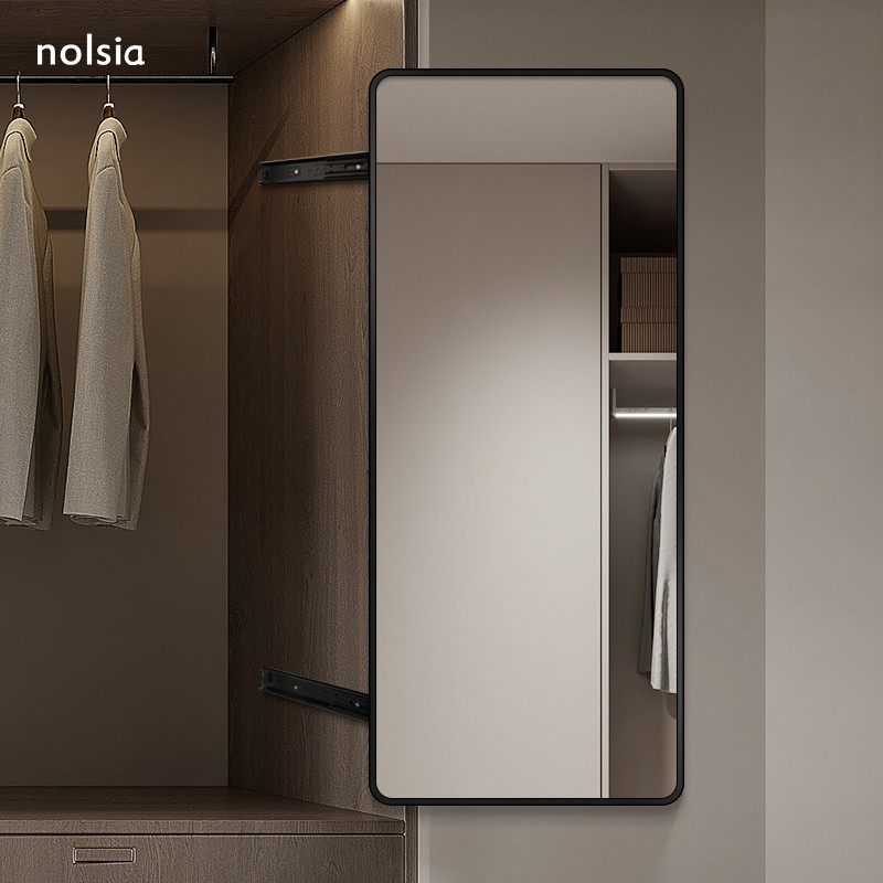中古推拉超白玻试衣镜衣柜镜子内装隐形滑轨穿衣镜子衣帽间全身镜,淘宝优惠券,粉丝福利购,淘宝优惠卷