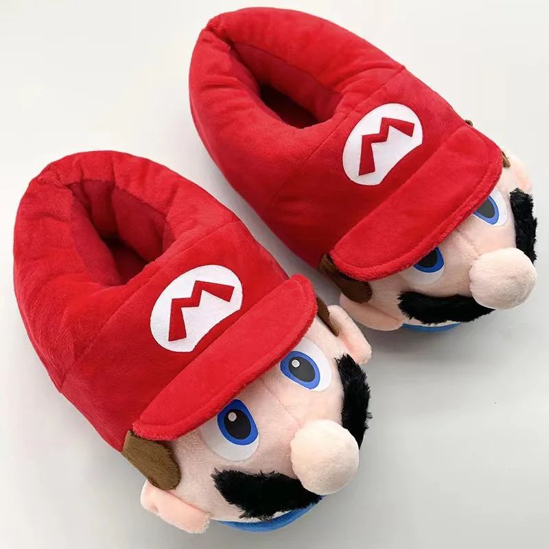 Super Mario Game Cartoon Luigi Home Indoor Slippers Anime No - 图1