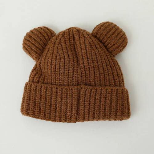Bear Baby Winter Hat Cartoon Ears Warm Knitted Kids Hat for - 图3