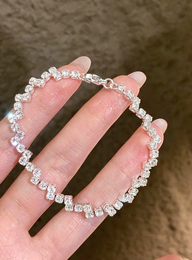 古里雅满钻超闪手链高级感