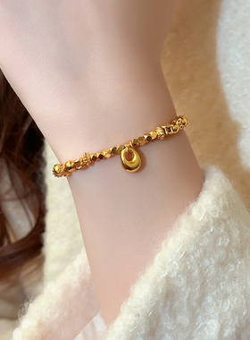 古里雅碎银几两沙金手链高级感