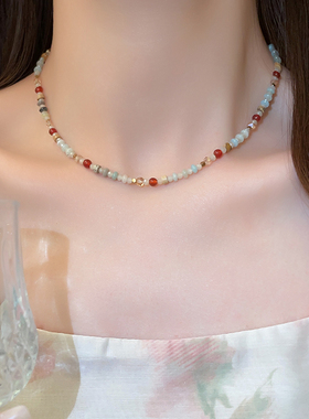 古里雅多巴胺珍珠串珠项链高级感