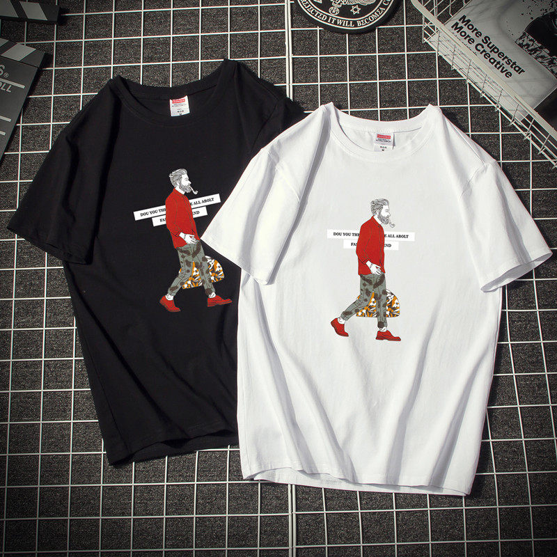 2020年新款夏季男士潮牌情侣t恤 悠葩T恤