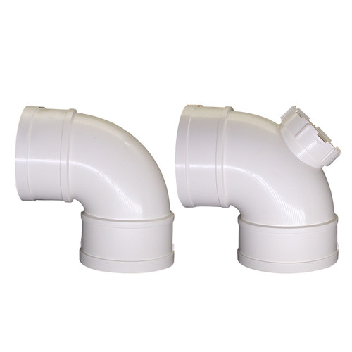 pvc排水弯头 90度管直角接头下水管配件50 75 90 110 125 160 200 - 图3