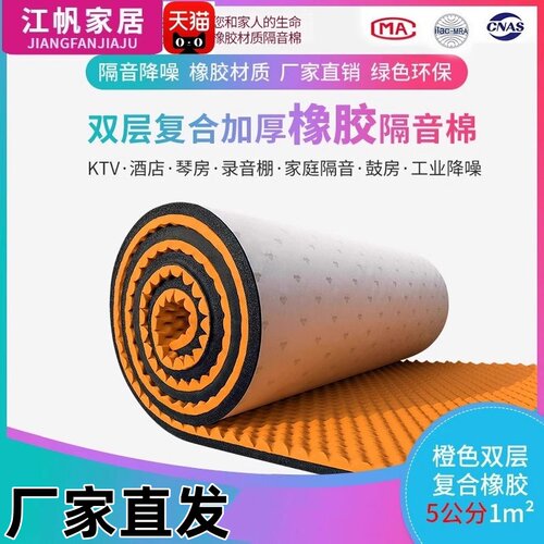 阳光房铁皮雨棚屋顶降噪音减音门贴窗户隔音自粘隔热防水降噪棉 - 图0