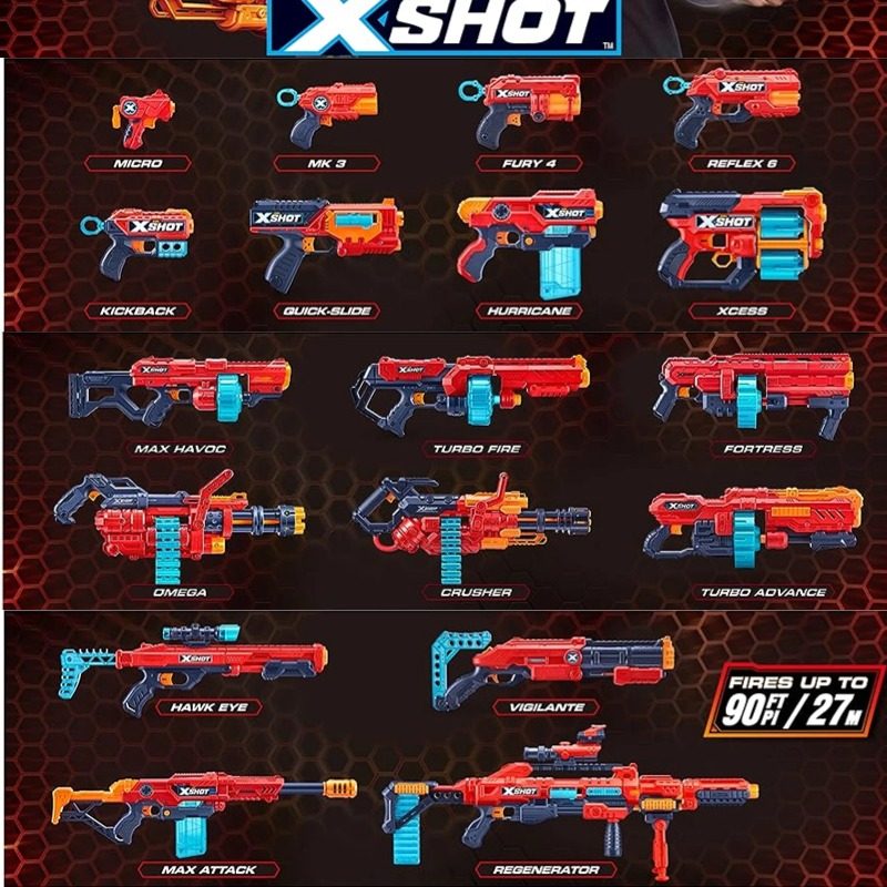 ZURU X特工非凡软弹枪发射器冲锋枪左轮子弹儿童男孩玩具手枪,淘宝优惠券,粉丝福利购,淘宝优惠卷