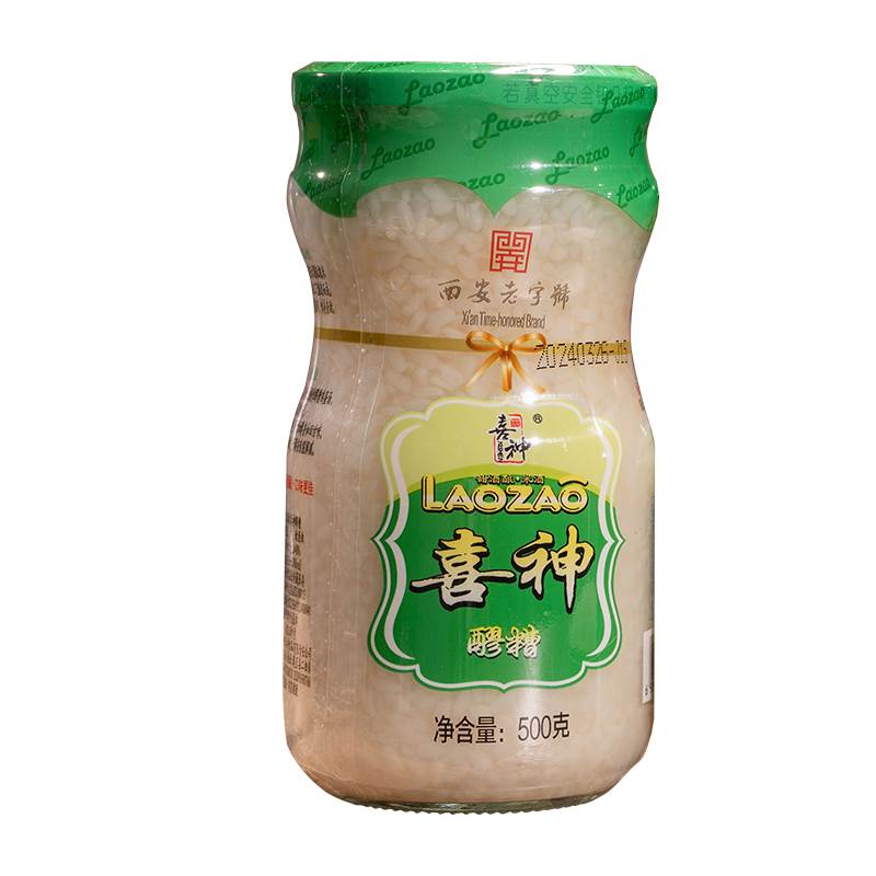 喜神醪糟瓶装老字号非遗美食甜酒酿米酒甜品饮品酒酿圆子500g/瓶