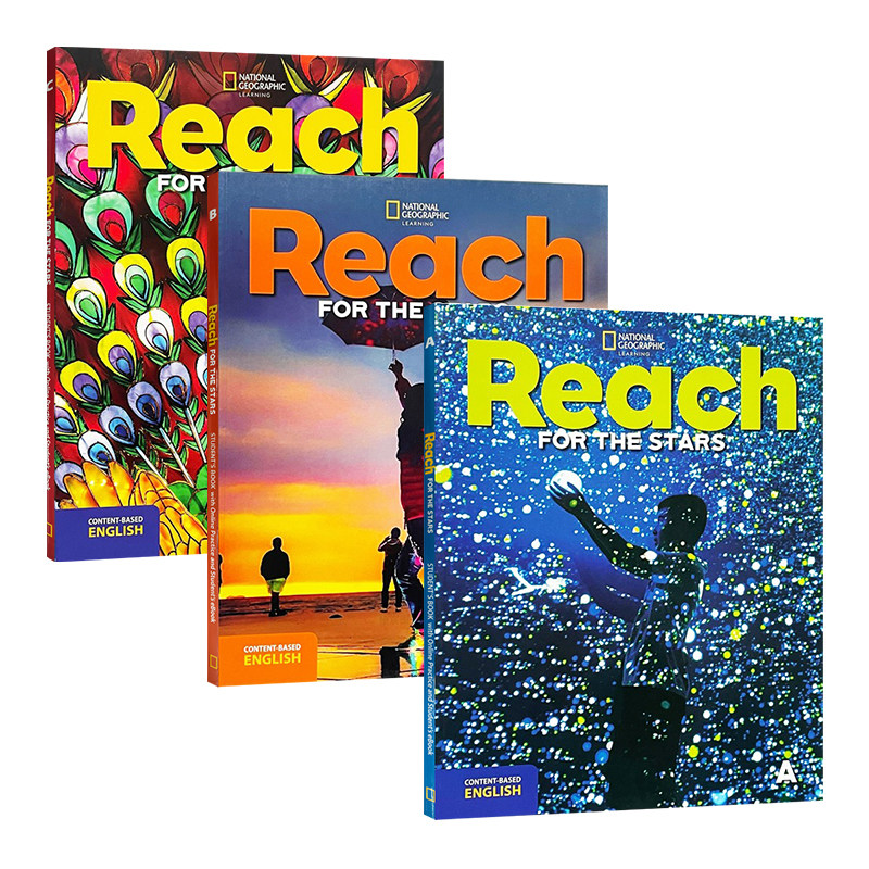 原版进口美国国家地理出版社Reach Higher幼儿版Reach for the StarsABC级NGL高端启蒙原版教材幼小启蒙早教英语教材在线学习账号