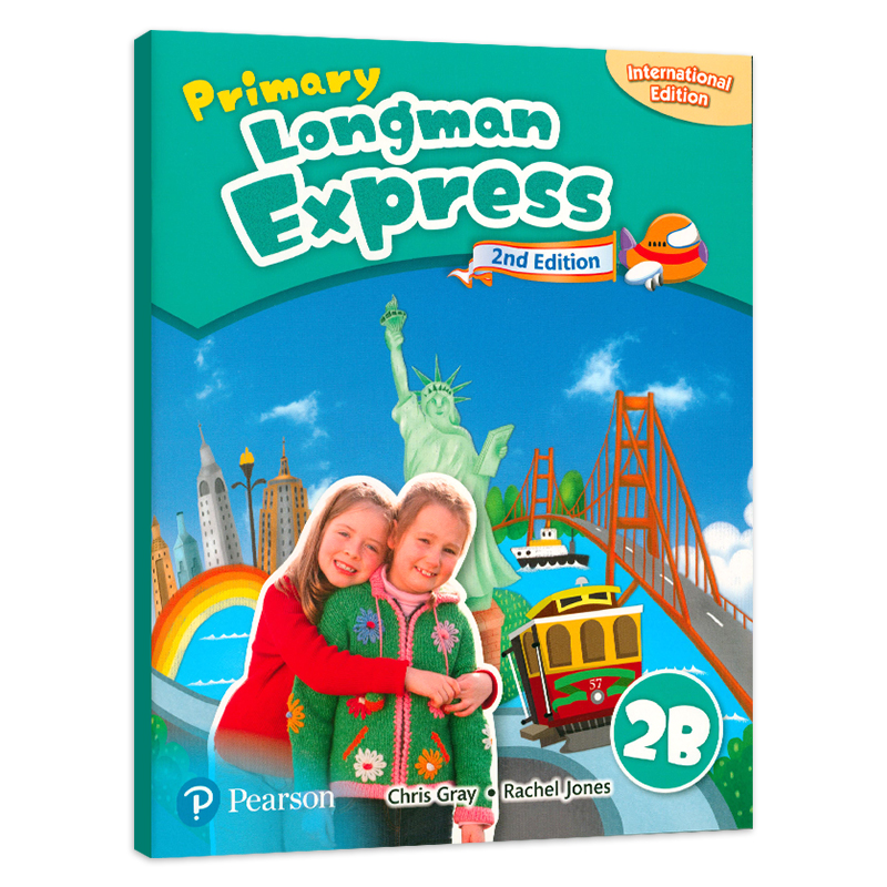 【麦凯思图书】原版进口Primary Longman Express 2B主课本第二版香港朗文小学英语教材 二年级下学期快车PLE培生少儿哒哒英语 - 图0