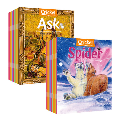 2024/2025年现货预订Spider/ask杂志1-12月少儿蟋蟀童书0-3-7岁早教期刊自然科学美国儿童英文启蒙科普读物课外小学生书英语 - 图0