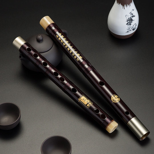 百灵檀韵 戈建明精制专业演奏非洲红木横笛子  包邮初学者成人F调
