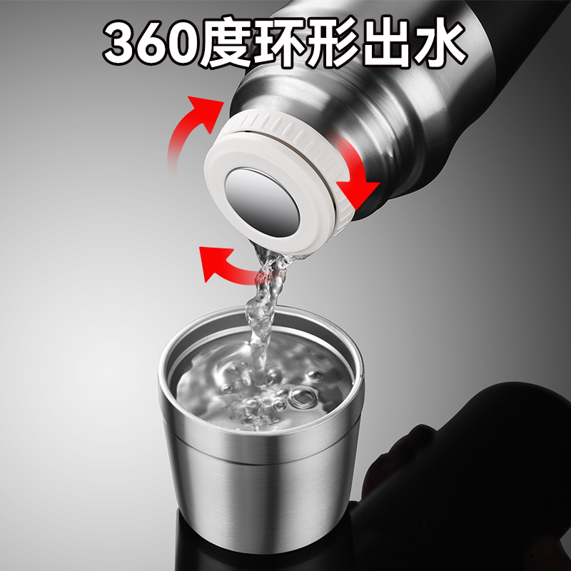 大容量316不锈钢保温杯男款2025年新款高颜值车载泡茶水杯子全钢 - 图3