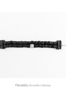 奇虚乐Chicxūlab 归藏Sanctum M铁陨石 黑檀方格串珠手链