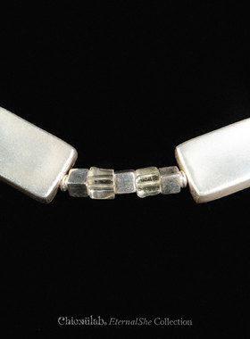 奇虚乐Chicxūlab 方外Outlands 银方手工串珠 素银围脖长项链