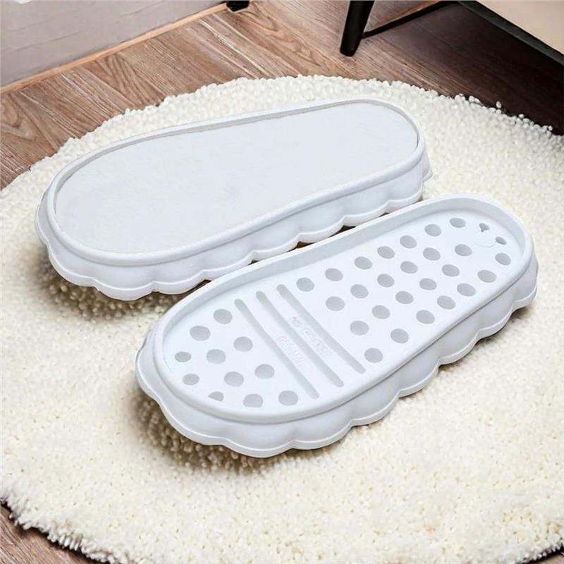 云朵鞋底羊羔绒勾鞋毛线鞋底鞋底勾条线鞋底孺子牛同款拖鞋底 - 图2