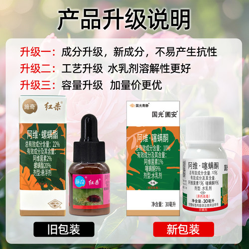 国光施奇红杀月白红蜘蛛专用药季病虫害常用药杀虫剂花阿维菌素药 - 图1
