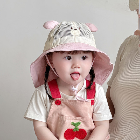 Sombrero del sol infantil Summer Sombrero Sol Sol Boy Girl Gat Sun Baby Baby Baby Fisherman Gat NUEVO ESTILO