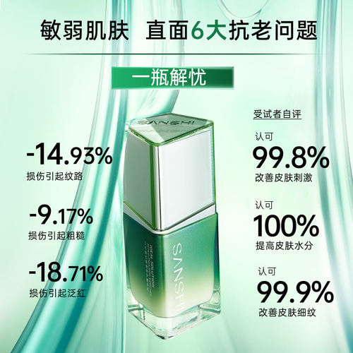 三式解忧修护精华乳面部精华乳液神经酰胺女抗老B5舒缓保湿乳面霜 - 图0