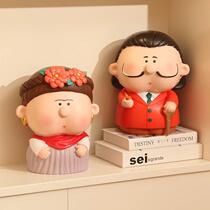 White Snow Princess Fairytale Wind Small Prince Storing Money Pot Big Artist Wearing Pearl Earrings Deposit Money Pot Swing